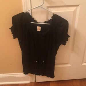 Black off the shoulders top